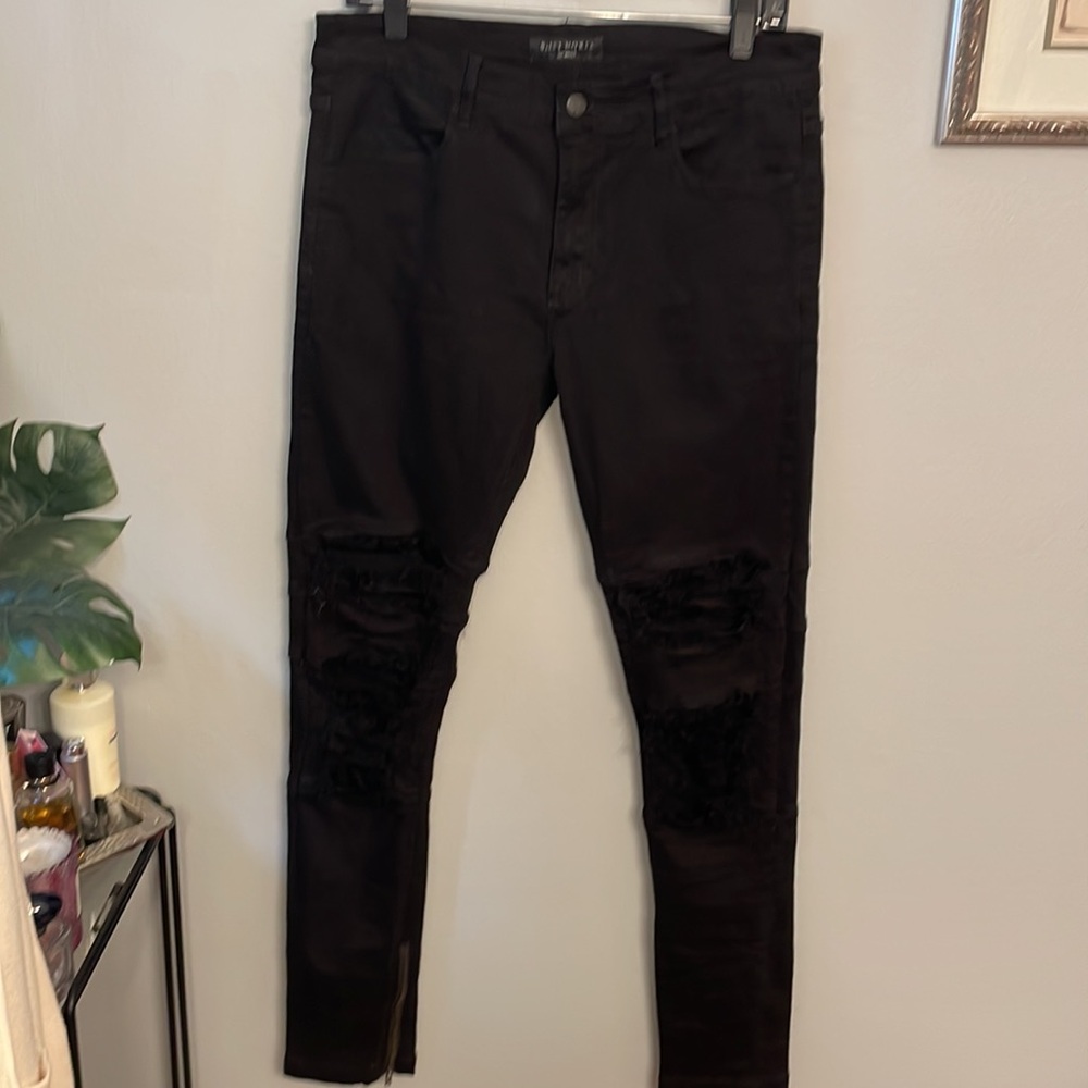 Saint Morta Rework Distressed Skinny Jeans - Picture 13 of 14